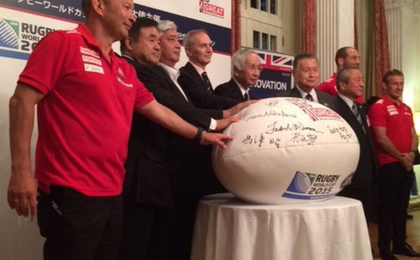 英国大使主催ラグビーワールドカップ2015イングランド大会記念レセプション 記念撮影