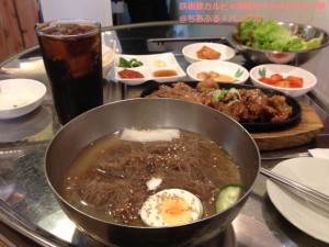 鉄板豚カルビ+冷麺セット
